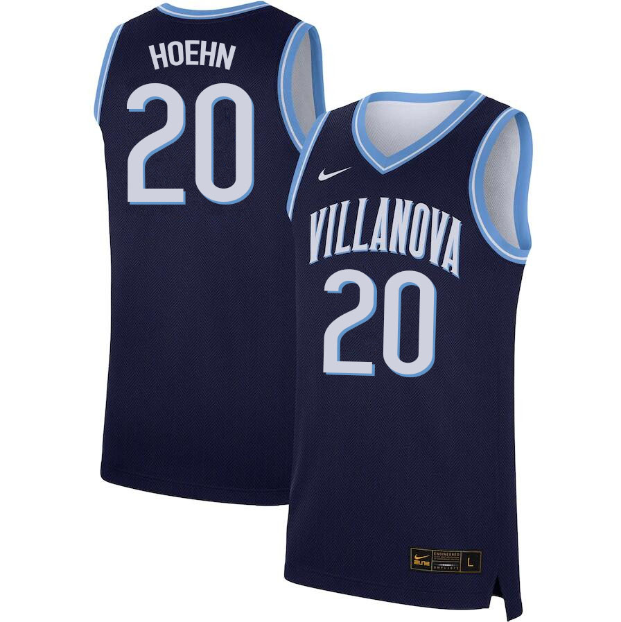 Men #20 Kevin Hoehn Villanova Wildcats College Basketball Jerseys Sale-Navy